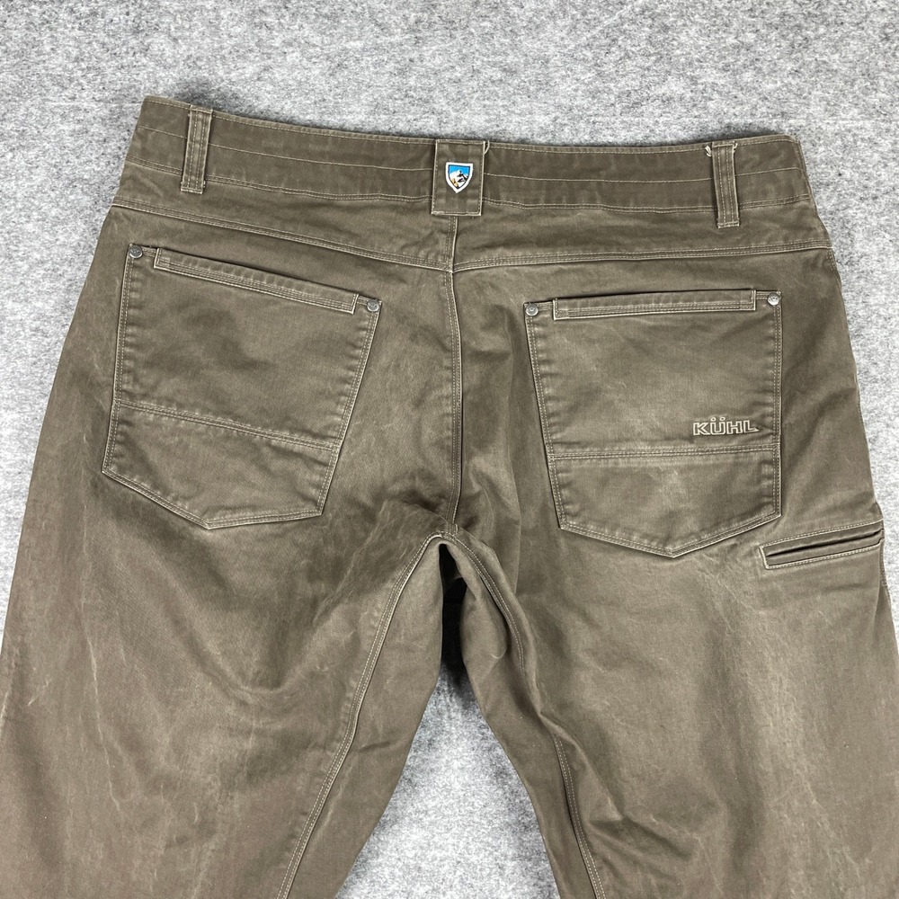 KUHL Pants Mens 38x34 Brown Rydr Articulated Knee Outdoor Hiking Thick Fabric - Picture 3 of 14